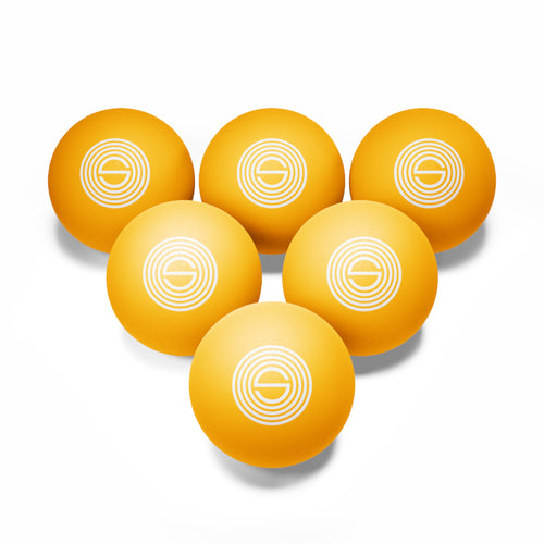 6 Orange SEVCO Ping Pong Balls